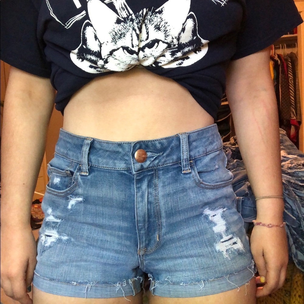 American Eagle Hi-Rise Shortie Short Super Stretch